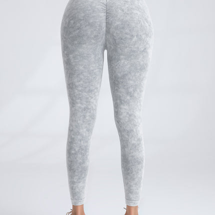 2 Pieces High Waist V Back Yoga Pants Tummy Control Running Workout Tight