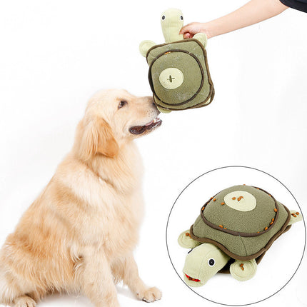 Dog puzzle tortoise plush toy