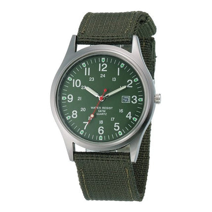 Canvas strap men's watch