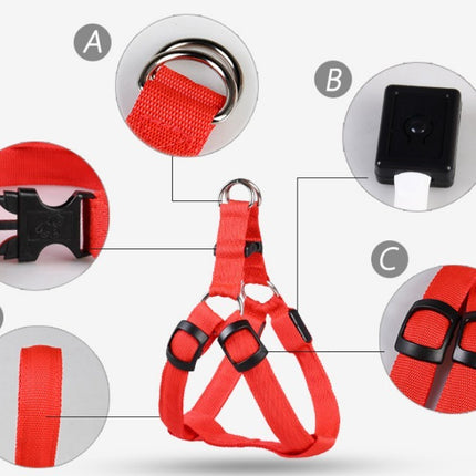 Pet Products LED Luminous Dog Chest Strap Large Dog Luminous Dog Leash