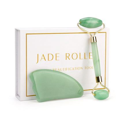 Rooskwarts Roller Verslankings Gesigmasseerder Optelgereedskap Natuurlike Jade