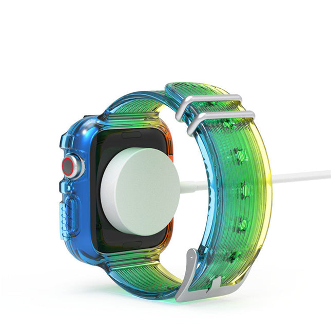 Watch Band Rainbow Limited Integrated TPU Transparent Strap