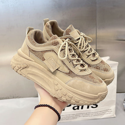 Spring New Breathable All-matching Platform Running Shoes Women