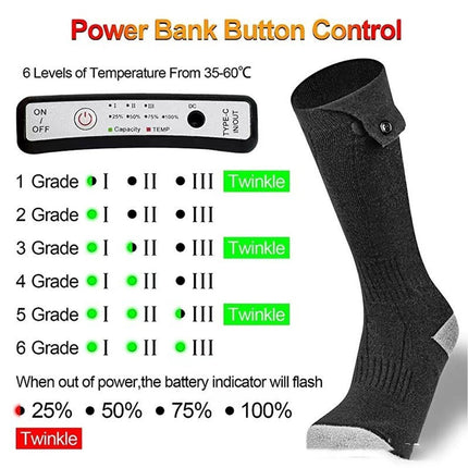 Intelligent Electric Heating App Temperature Control Socks