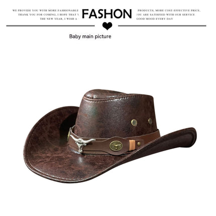 Bull Head Belt Rivet Jazz Sun Hat