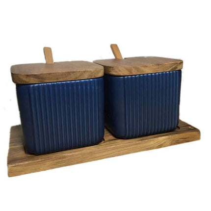 Household Seasoning Box Ceramic Seasoning Jar Set