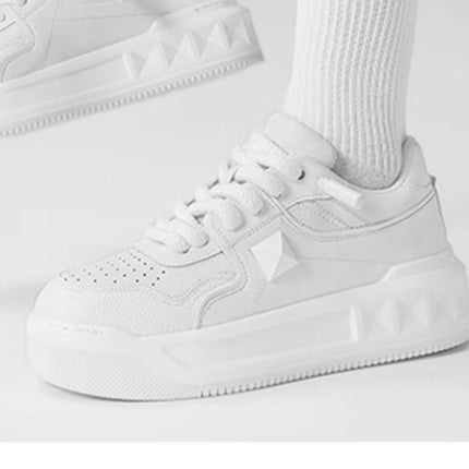 Men's Sports Thick Soled Height Increasing Small White Shoes