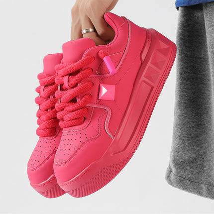 Men's Sports Thick Soled Height Increasing Small White Shoes