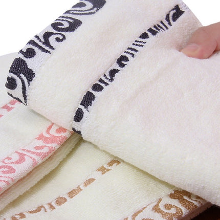 Hoëgehalte suiwer katoen kreukelvrye jacquard Xiangyun verdikkende gesigshanddoek