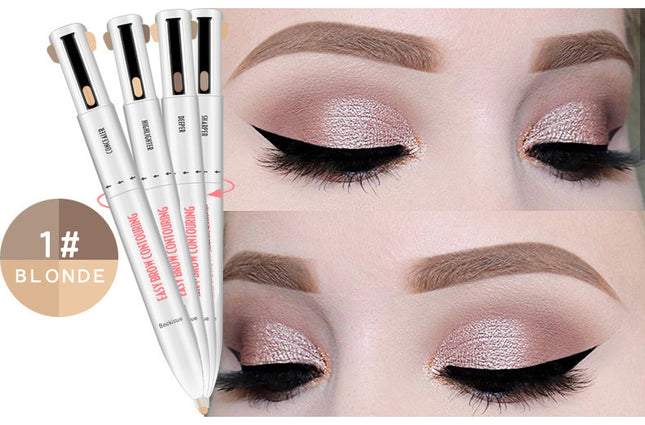 Eyebrow Shaping Set 3 In 1 Foldable Adjustable Eyebrow Stencil For Perfect Brows Shapes Makeup