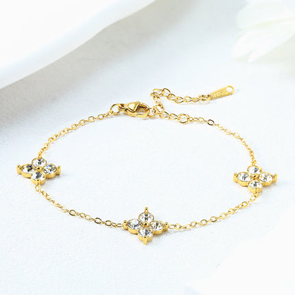 French Babys Breath Bracelet Necklace And Earrings Set