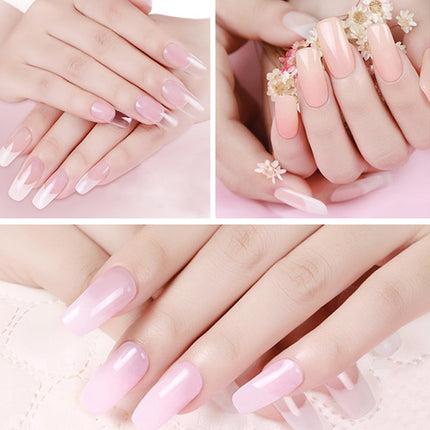 Cross-border Solid-state Extension Glue Matching Piece A Crystal Transparent False Nail 100 Piece Box Nail Extension Glue