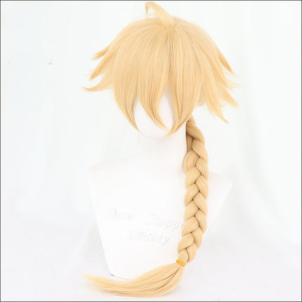 Cosplay-pruikreisiger helder goud