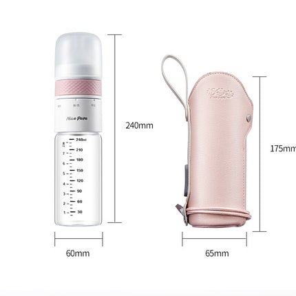 Baby Milk Bottle Thermostatic Glass Wide Caliber Anti Flatulence