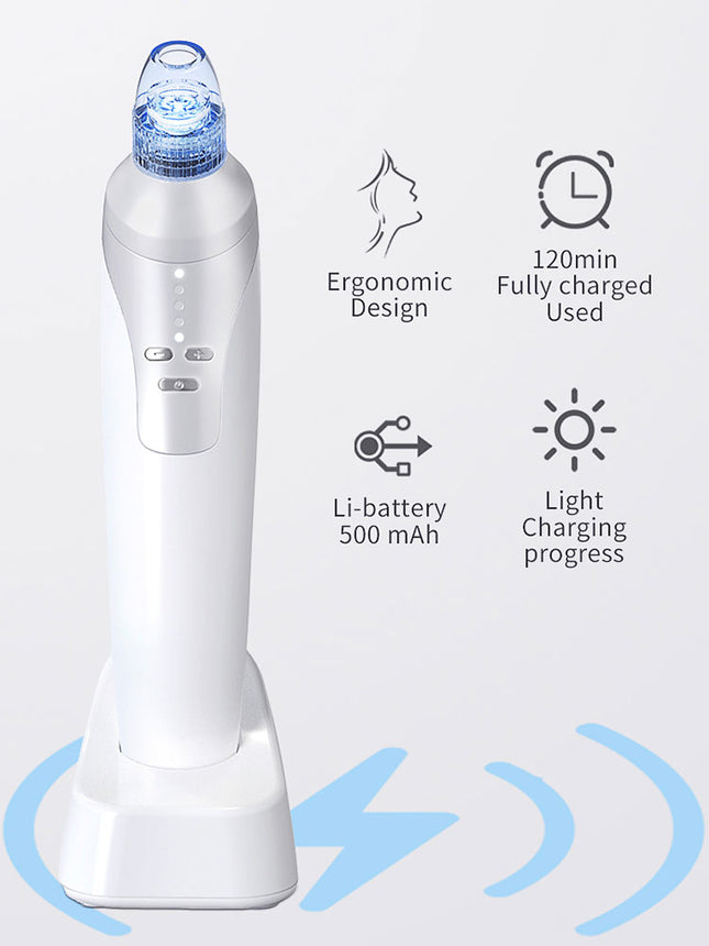 Swartkop-suiginstrument, Elektriese swartkop-suigapparaat, Swartkopverwyderingsinstrument, Skoonheidsinstrument vir tuisgebruik om swartkoppies en aknee te suig