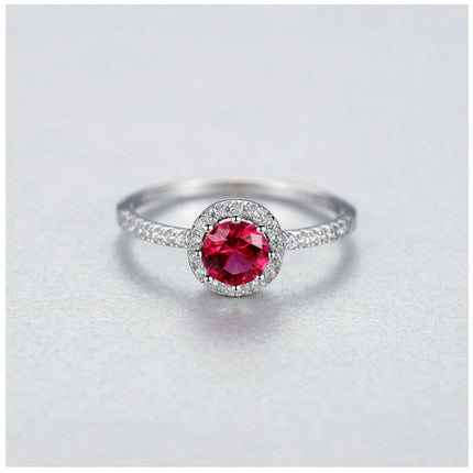 925 Silwer Enkelry Diamant Robynring Vir Vroue