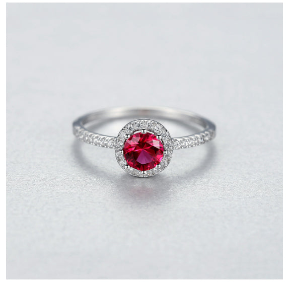 925 Silwer Enkelry Diamant Robynring Vir Vroue