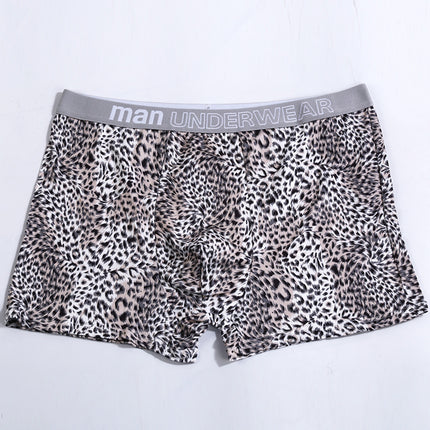 Men's Large Size Loose Leopard Print Comfortable Loose Underwear