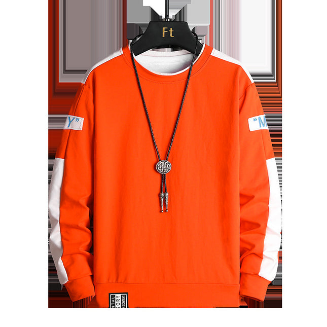 Men's Spring And Autumn Casual Sports Round Neck Sweater