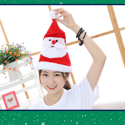 Electric Christmas Hat Santa Hat with Light Sing