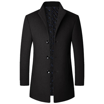 Autumn And Winter Casual Woolen Coat Men