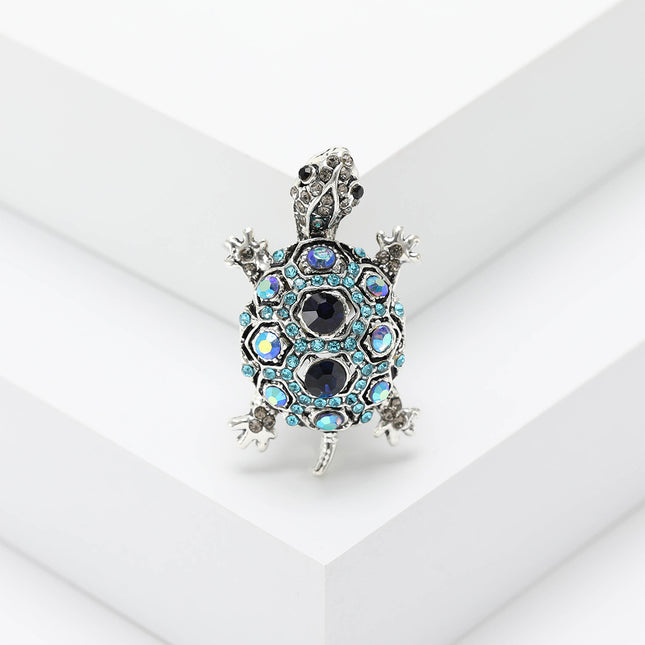 Mode Retro Strass Skilpad Brooch Kreatief