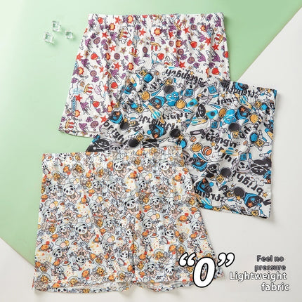 Men's Printed Ice Silk Underwear Fashion Trend