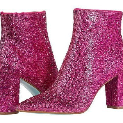 Rhinestone Puntneus Modieuse Enkelstewels