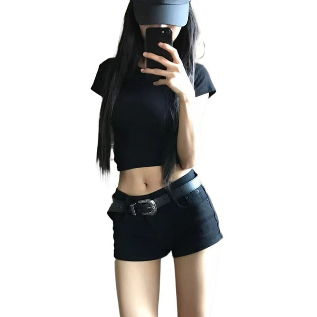 Hot Pants American Hot Girl Stretch Pants Short Slim Fashion