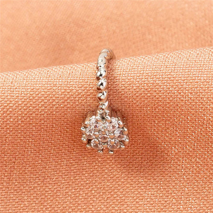 Simple And Creative Round Flower Nose Ring Accessories Women