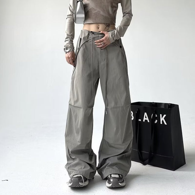 Loose Casual Women's Versatile Thin Draping Wide-leg Draggle-tail Trousers