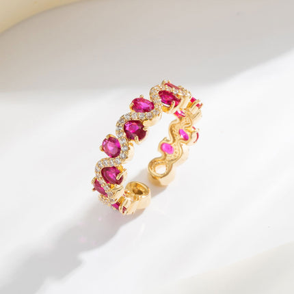 Sparkling Zircon Fashion Hot Selling Open Ring