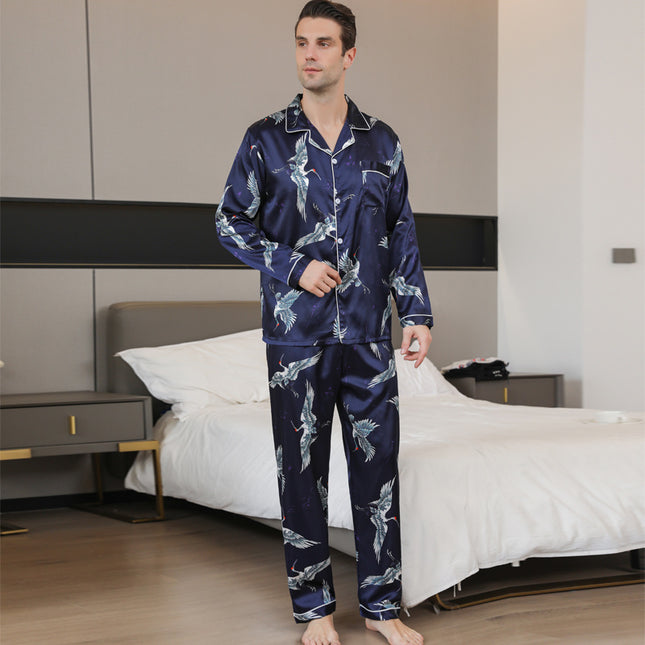 Ice Silk Men's Pajama Set