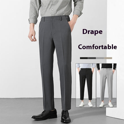 New Suit Pants Men's Ninth Casual Straight Pants