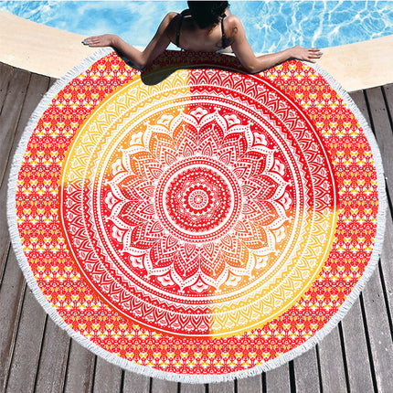 Gedrukte strandhanddoek mikrovesel