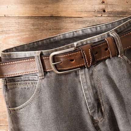 Layer Cowhide Men's Belt Cart Line