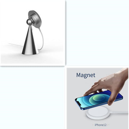 Compatible with Apple, Magnetic Desktop Phone Stand For IPhone Pro Max Wireless Charger Bracket Holder