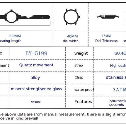 Men's Quartz Watch Fashion Business Simplicity Waterproof Tide Wrist Watch Calendar Watch Men