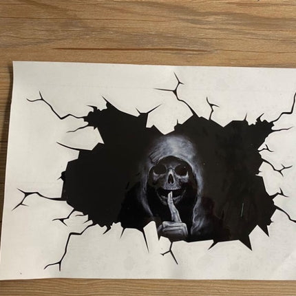 Halloween Car Wall Floor Skull Bumper Horror Sticker