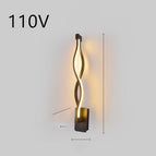 Wavy black 110V / Warm light