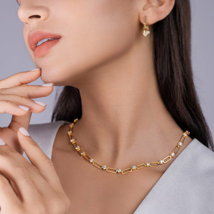 0.3 Carat Luxury Fashion Minimalist Trend Jewelry Silver Pendant Necklace With Top-quality Moissanite, S925 Silver Electroplated With Gold