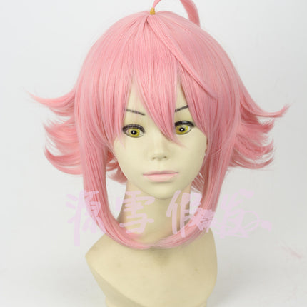 Pienk omgekeerde cosplay pruik