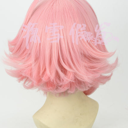 Pienk omgekeerde cosplay pruik