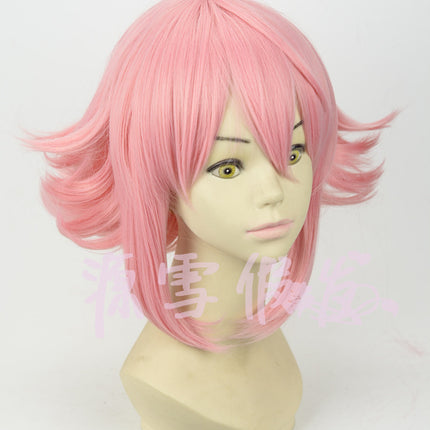 Pienk omgekeerde cosplay pruik