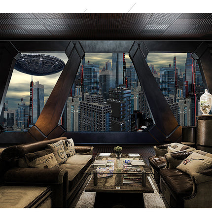 3D Spaceship Space Capsule Wallpaper