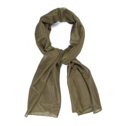 Camouflage Outdoor Net Scarf Camouflage Multicolor