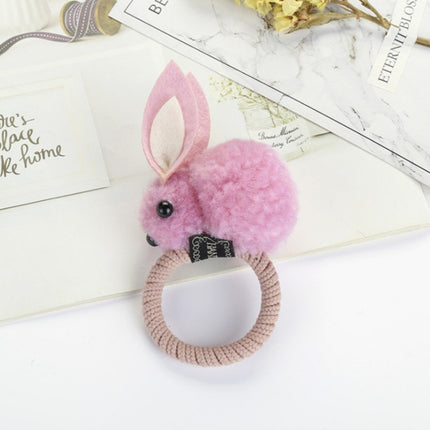 Cute three-dimensional bunny rubber band