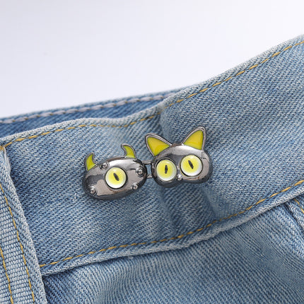 Drie-oog Monster Spotprentgordelgesp Aftrekbaar Naelloos