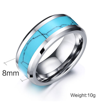Turkoois wolframstaalring