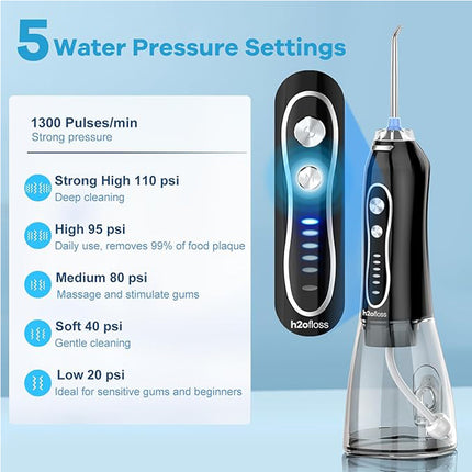 Water Dental Flosser Tandeplukker Draagbare Mondspoeler Met 5 Modes IPX7